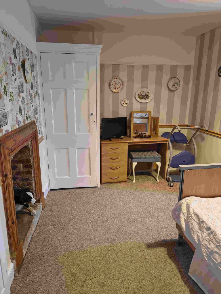 Cozy room with furniture setup