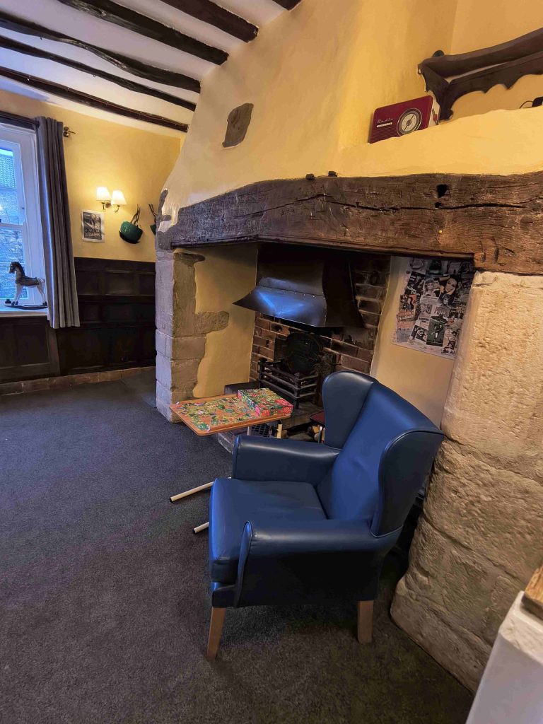 Cozy living room corner